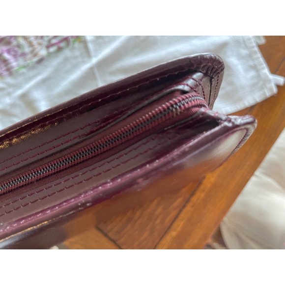 Daily Planner Leather Zipper Case Oxblood Three Ring - Picture 3 of 10